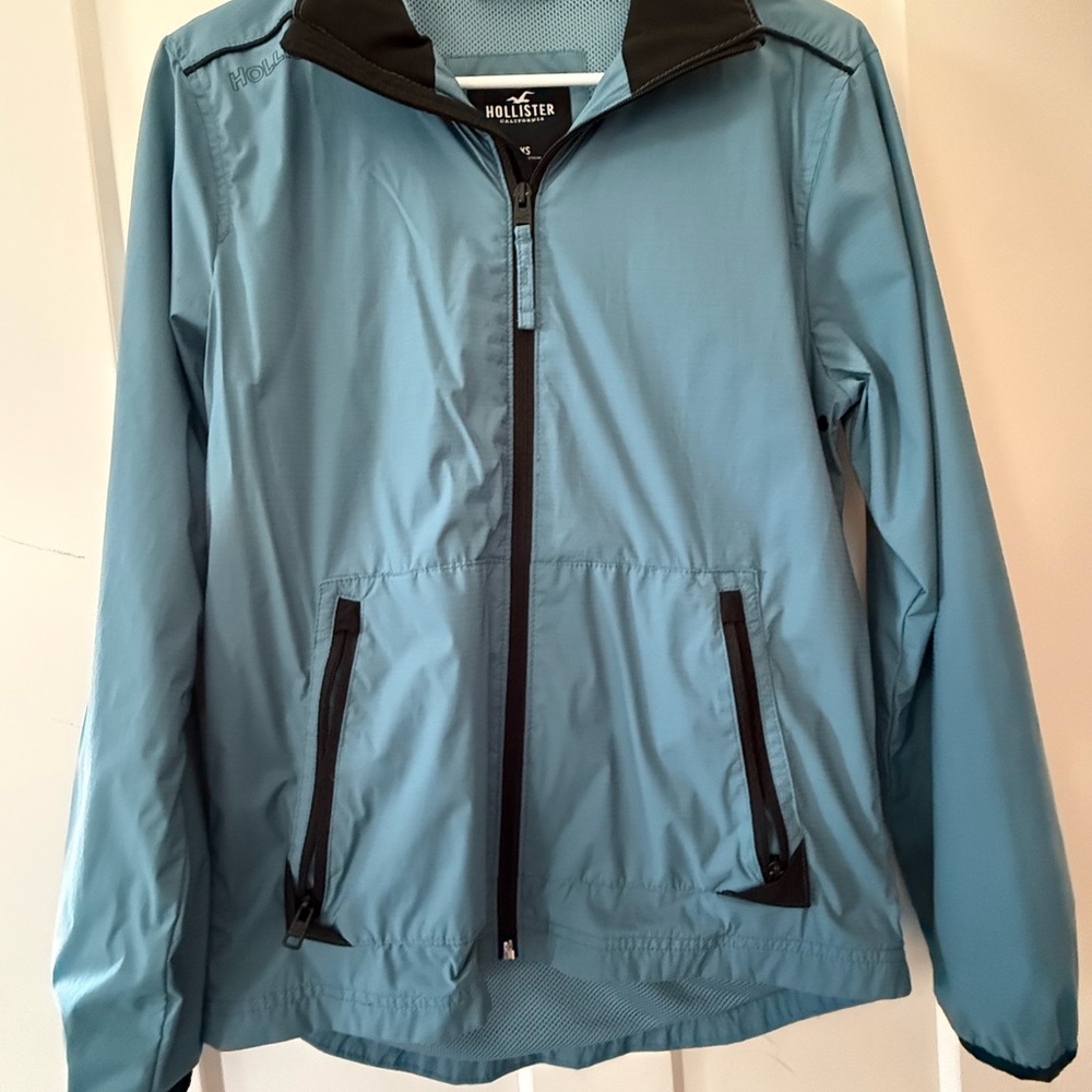 Hollister Teal Windbreaker Jacket